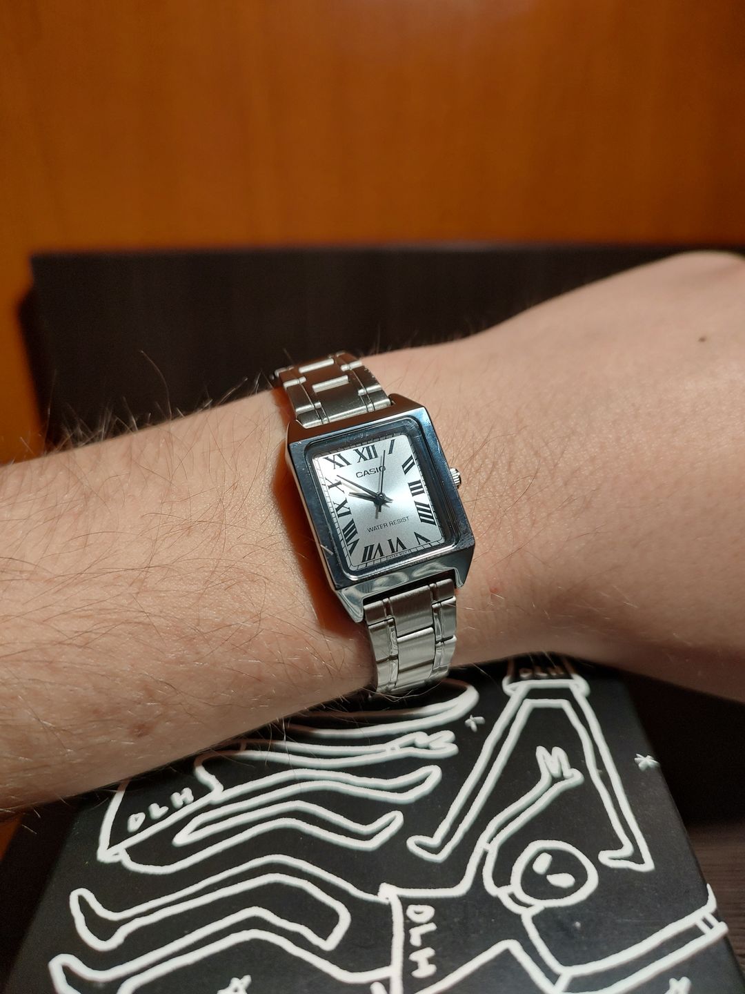 Customer photo review of Reloj Casio Tank Análogo LTP-V007D-7BUDF Acero Dial Plata