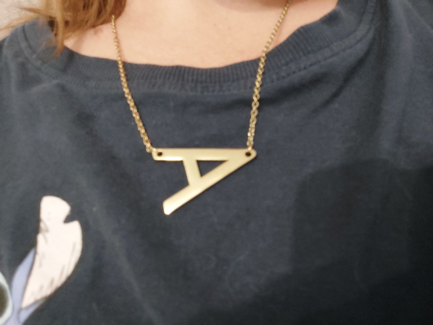 Customer photo review of Collier personnalisé Initiale (Lettre Majuscule)