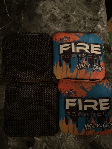 Customer photo review of 2024 Fire Hyper-Drip Cornhole Bags - Set of 4