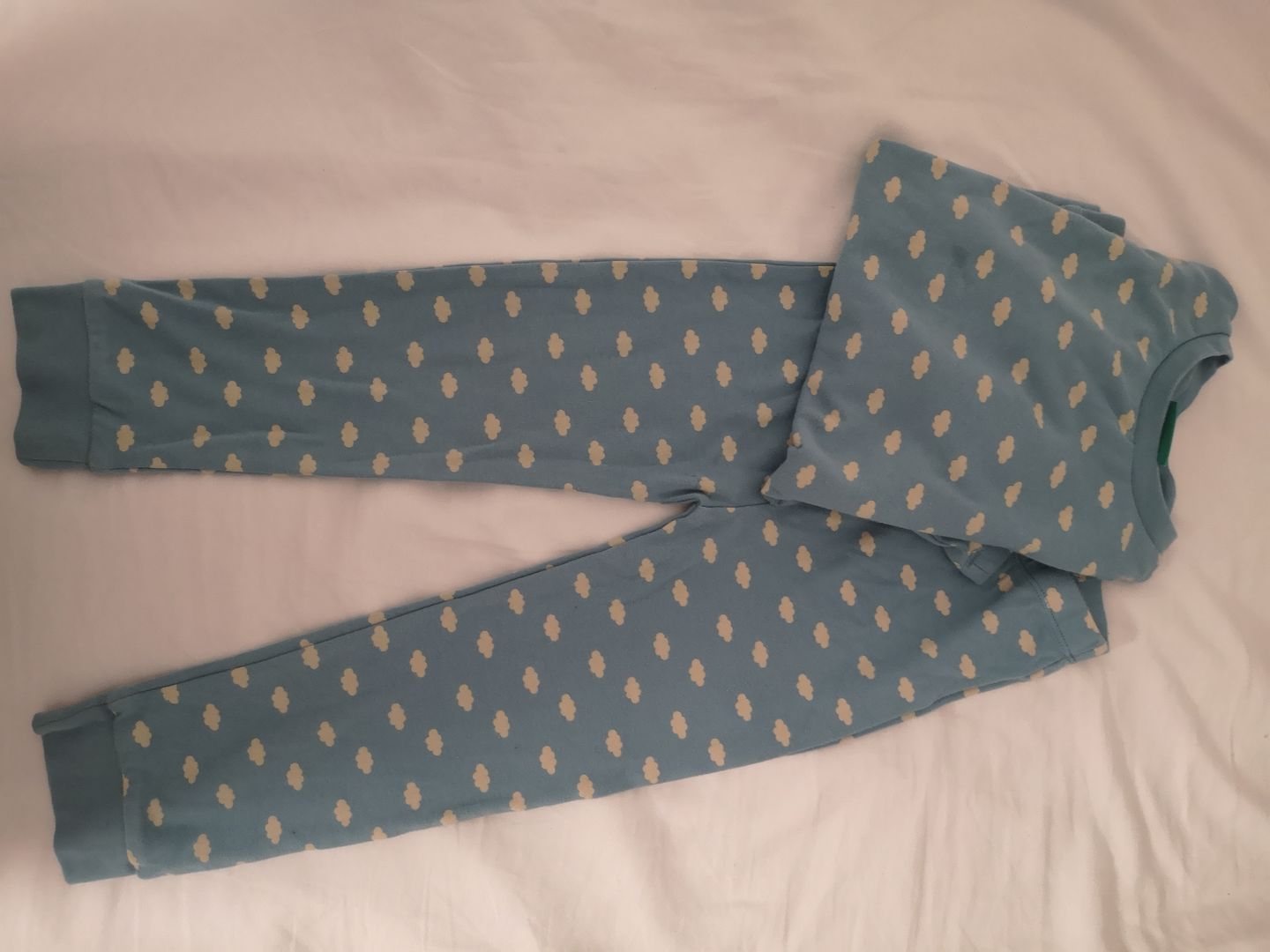 Customer photo review of Fluffy Cloud Organic Pyjamas