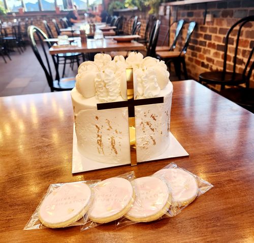 Customer photo review of Religious Cross Cookies - Baptism, Christening +more