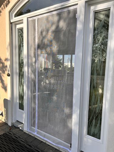 Customer photo review of Custom Magnetic Screen Door Left Side Opening