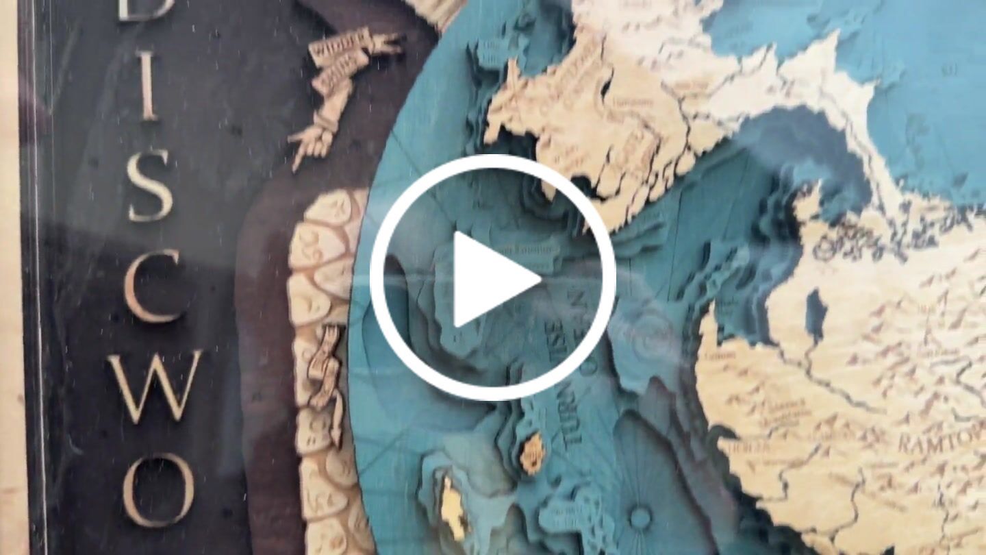 Customer video review of 3D DISCWORLD MAP
