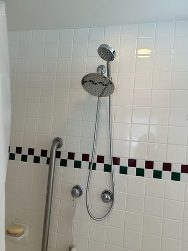 Customer photo review of 1-Spray Dual Shower Head Set