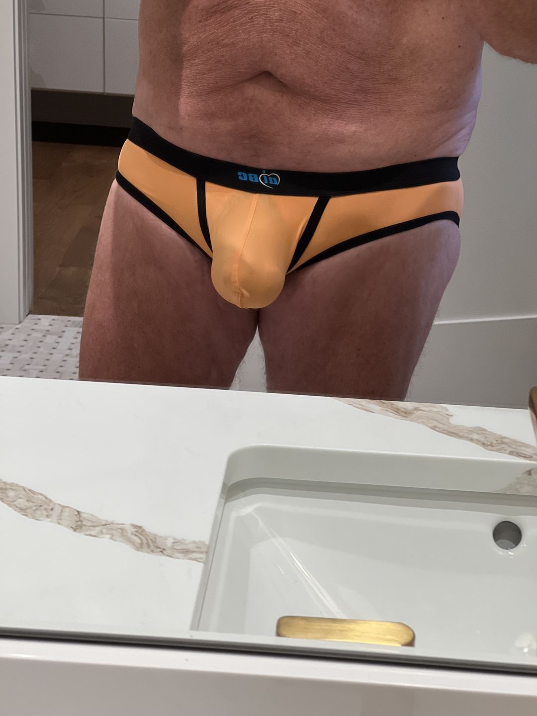 Customer photo review of 3 Pack Men's Separated Ball Pouch Briefs