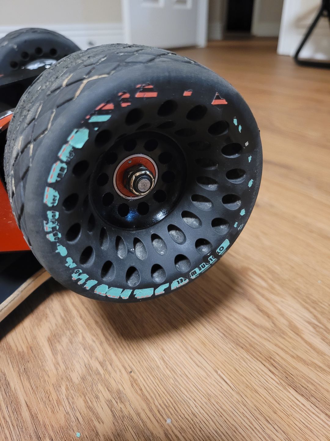 Customer photo review of Meepo Cyclone 110s Ultra Comfort High Grip Street Wheels - Belt/Direct Drive ONLY