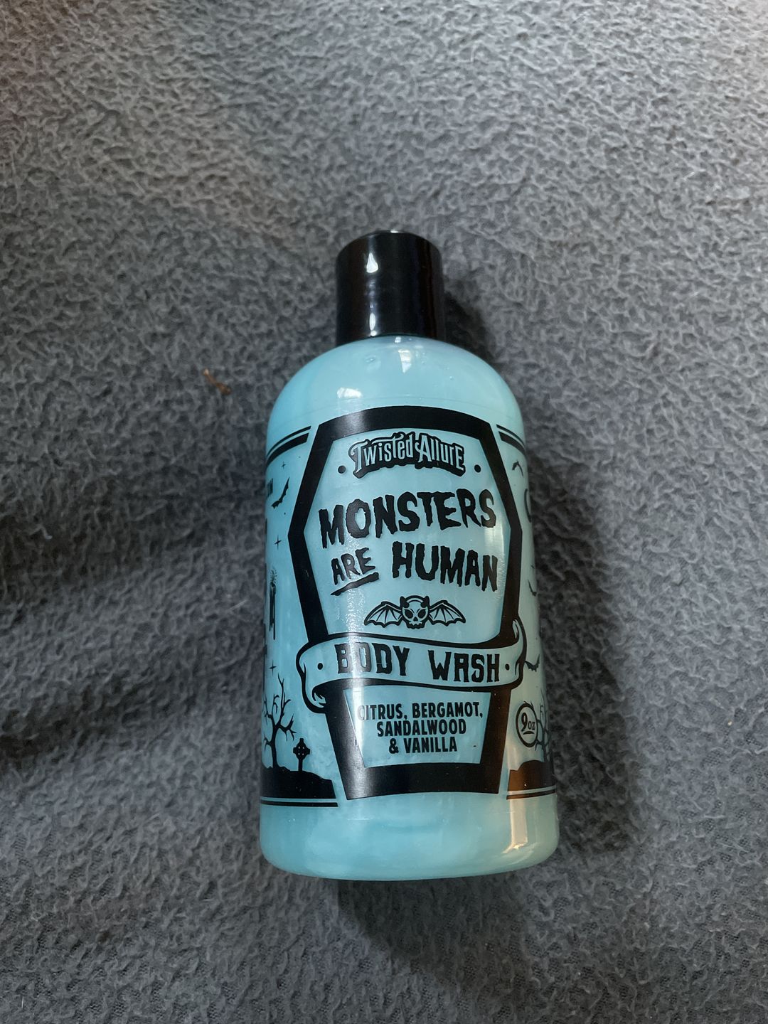 Customer photo review of Monsters Are Human Body Wash ( Woods,Vanilla & Bergamot)