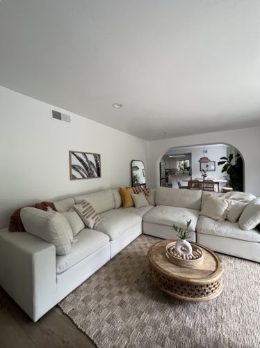 Customer photo review of SKY LINEN DELUXE PLUSH MODULAR 5 PIECE SECTIONAL