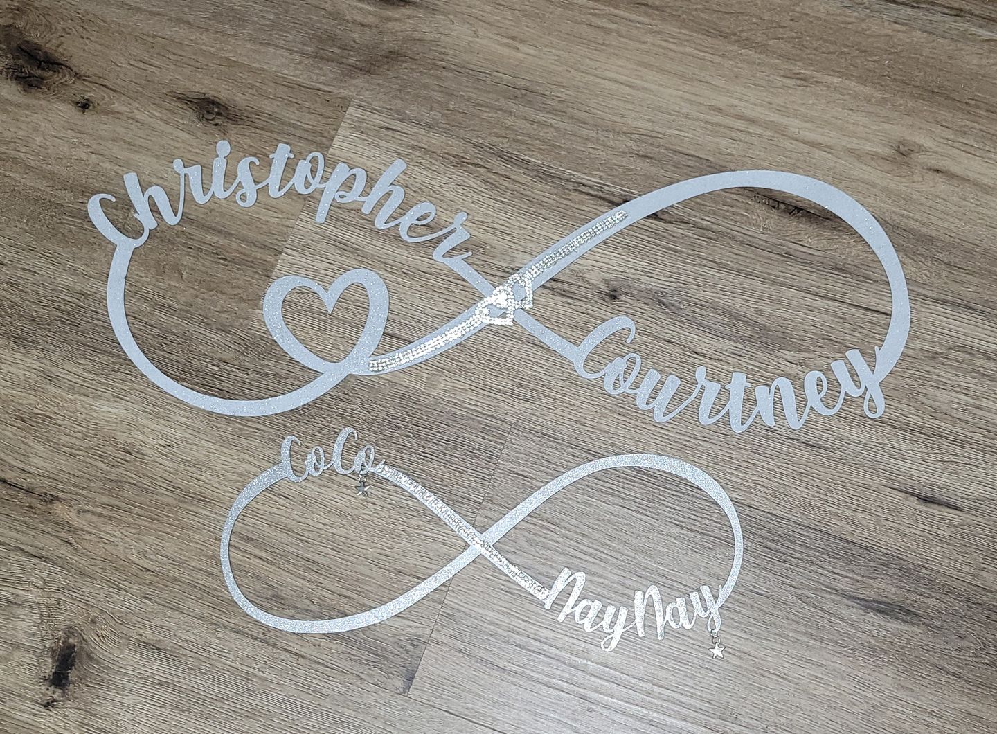 Customer photo review of Infinity Sign- bedroom wall decor for couples, anniversary and wedding, eternity symbol
