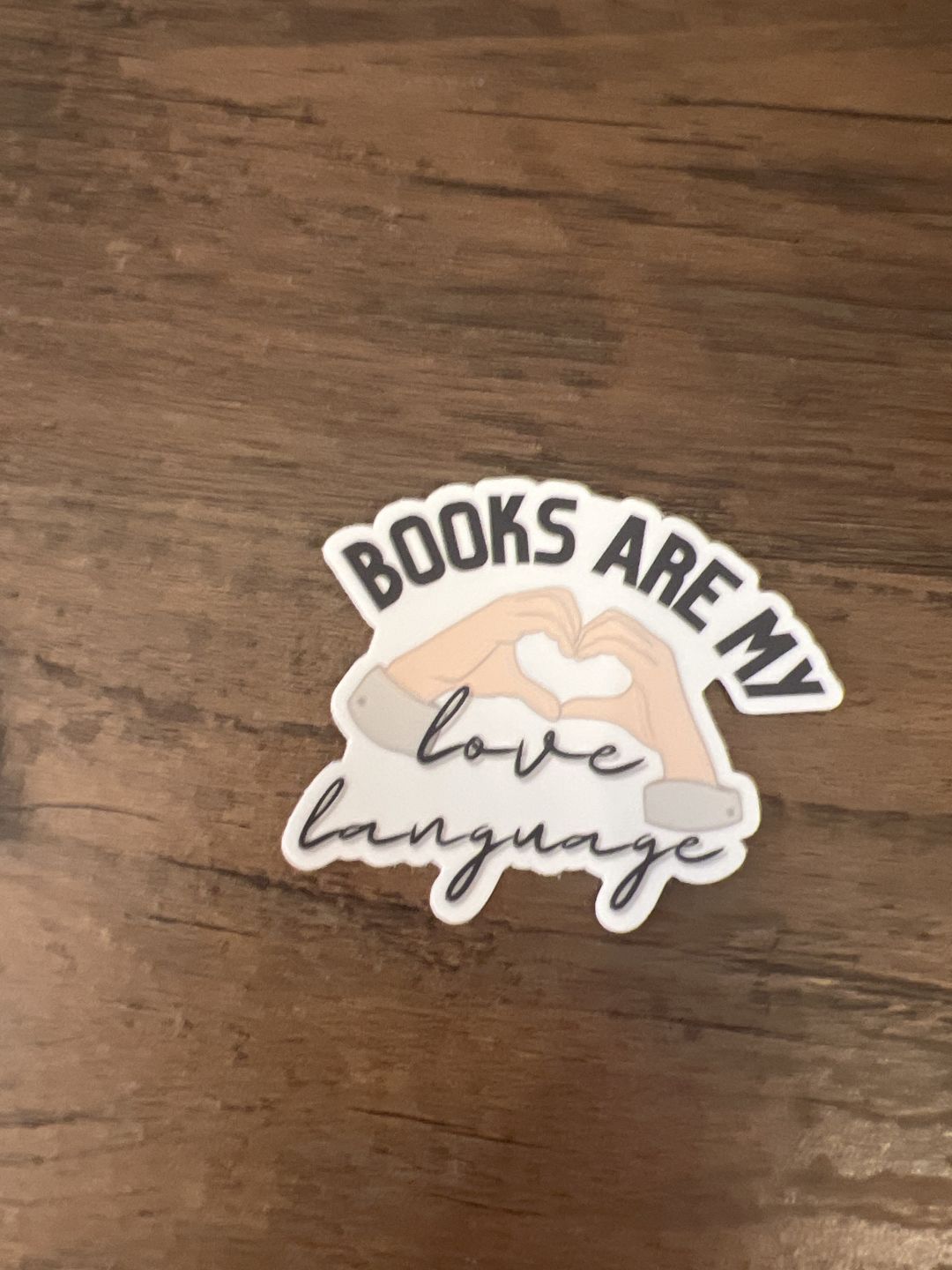 Customer photo review of books are my love language
