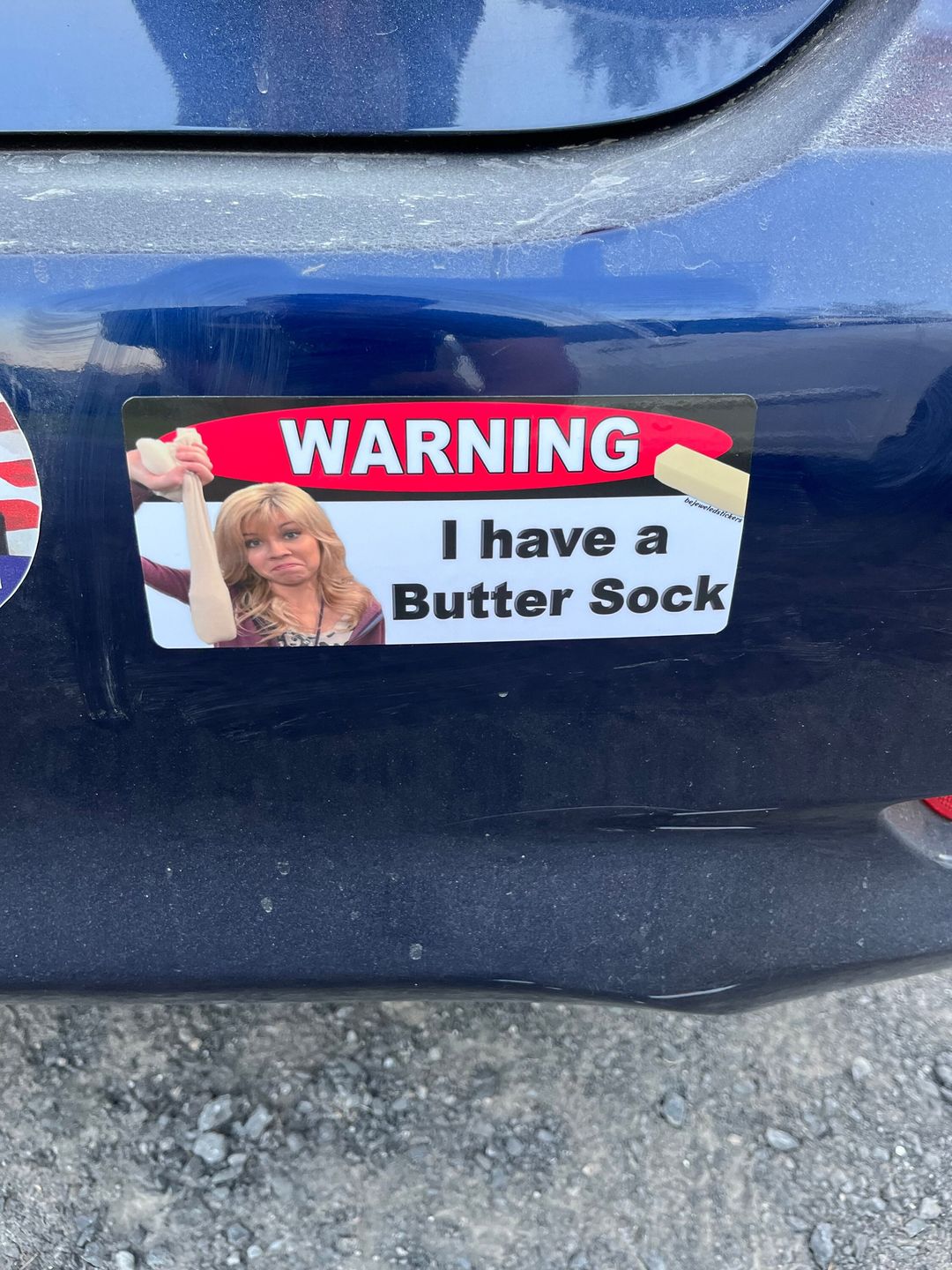 Customer photo review of Warning I Have A Butter Sock/ Butter Sock