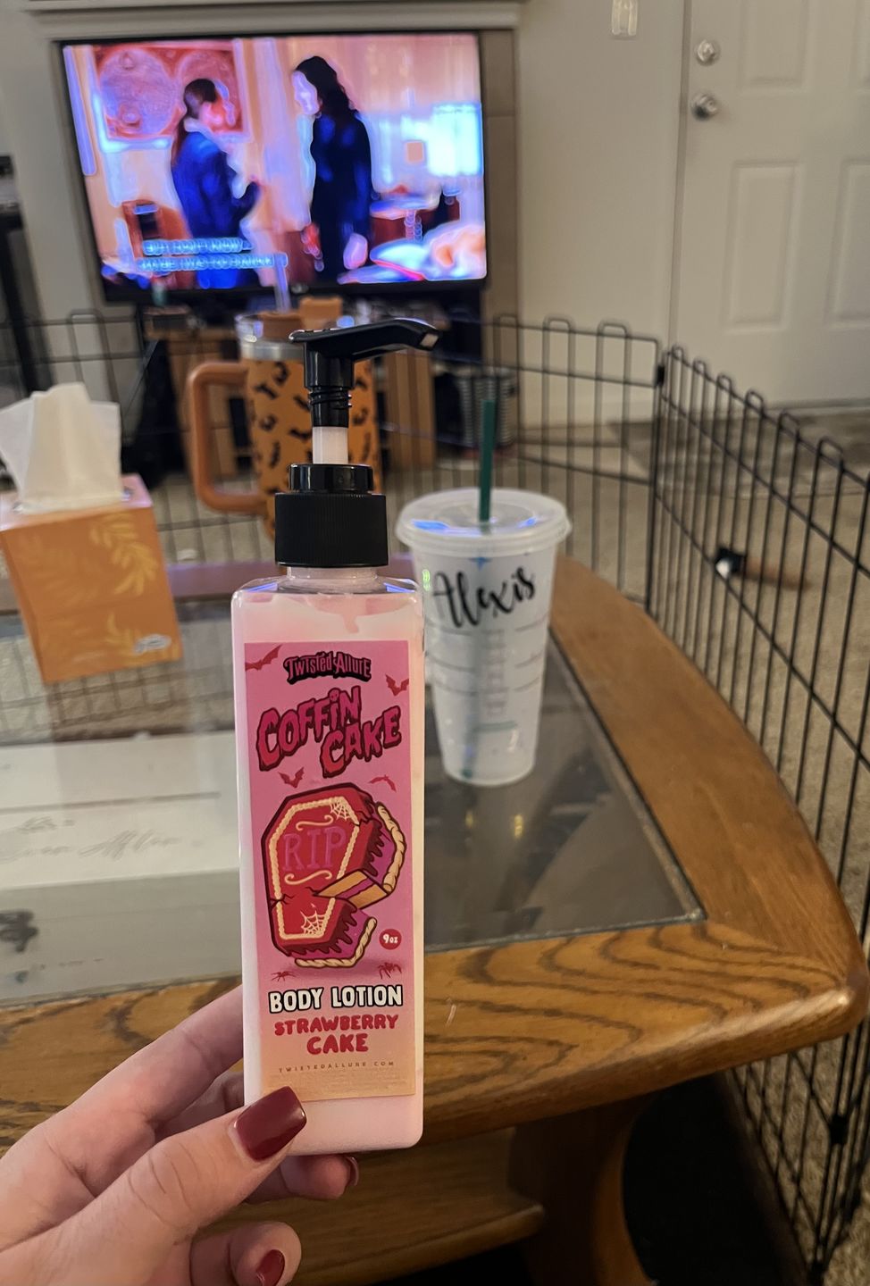 Customer photo review of Coffin Cake Body Lotion (Strawberry Cake)