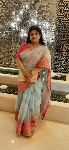Customer photo review of Kanchipuram Organza  Silk Saree