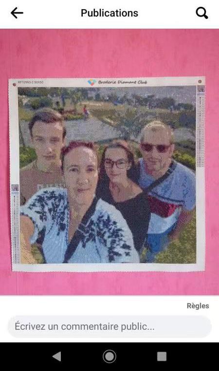 Customer photo review of Broderie Diamant Club™ Kit Personnalisé
