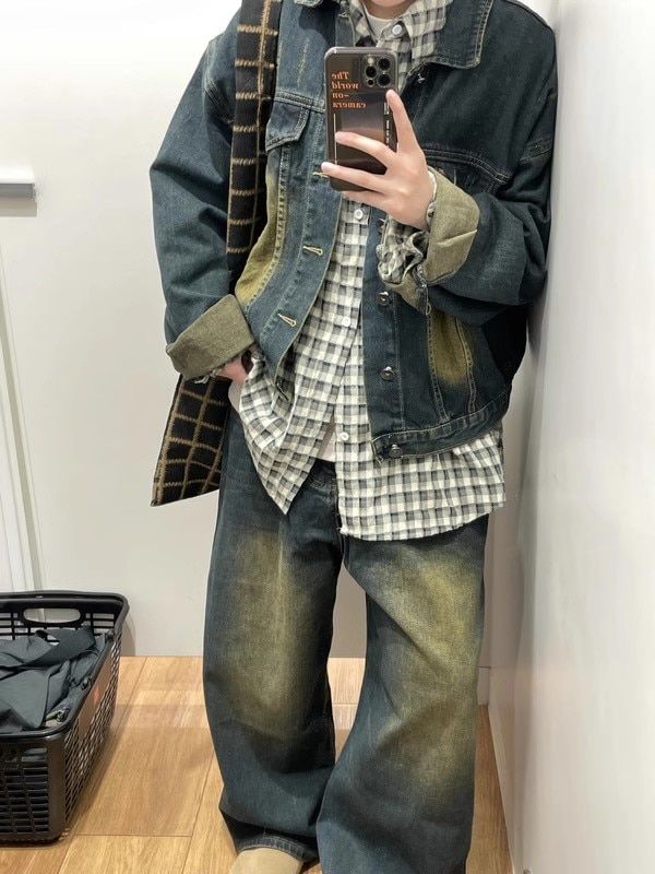 Customer photo review of THE GIANT FADED JEANS