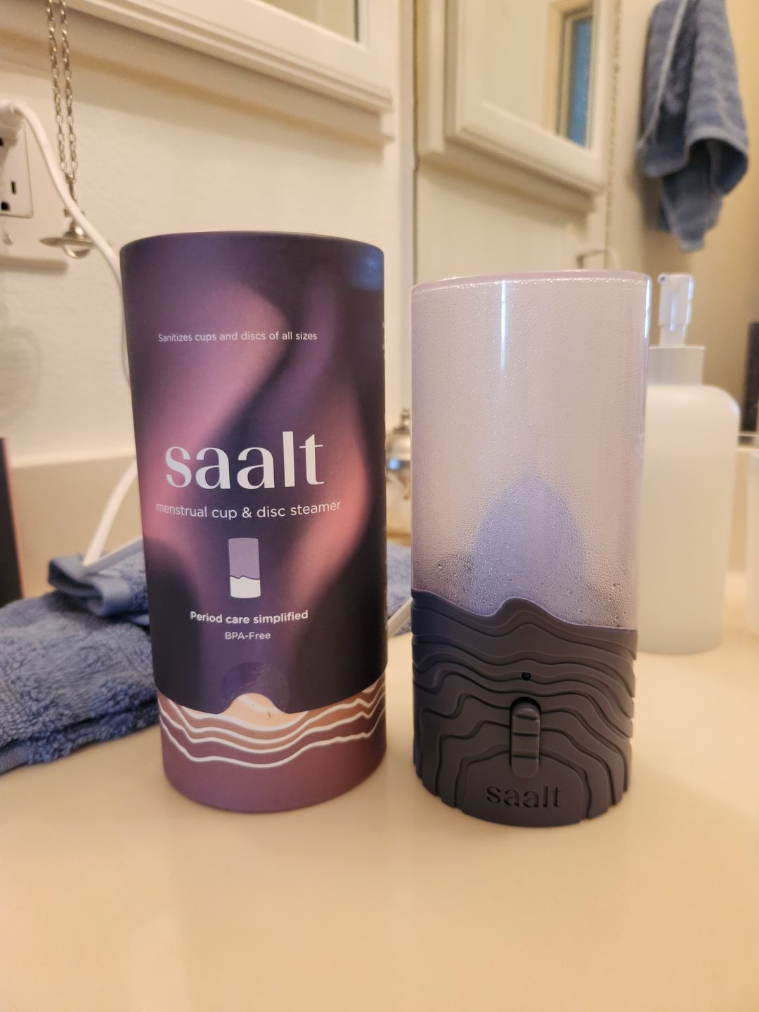 Customer photo review of Saalt Cup + Disc Steamer