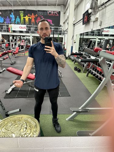 Customer photo review of Training Sport Tee - Navy Blue