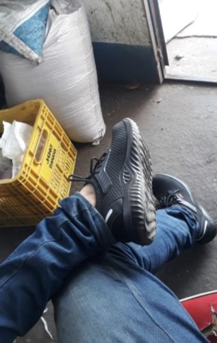 Customer photo review of Men's and Women's Safety Shoes - Indestructible Sneakers - Ultra Solid Shell