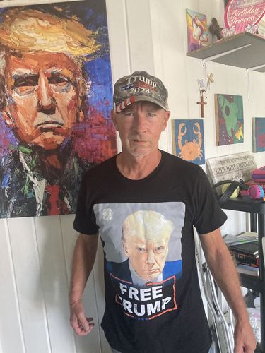 Customer photo review of Trump Mugshot T-Shirt