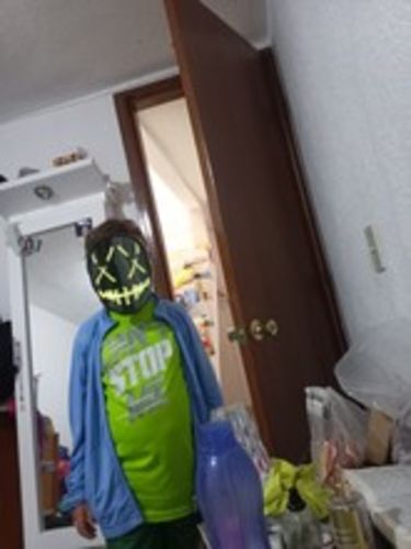Customer photo review of Halloween Smart Mask