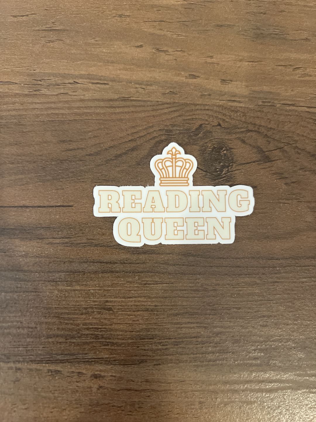 Customer photo review of reading queen sticker