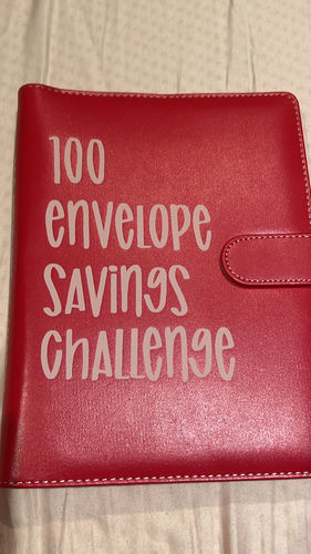 Customer photo review of 100 Envelope Challenge Binder