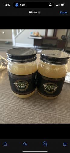Customer photo review of St Lucia Gold Sea Moss Gel