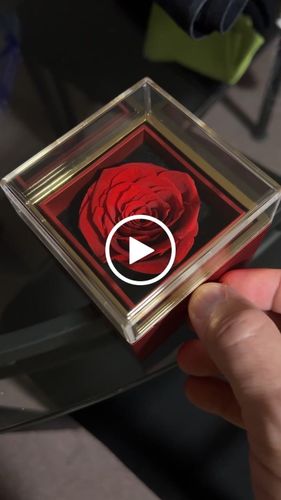 Customer video review of Eternal Rose Box - W/ Engraved Necklace & Real Rose