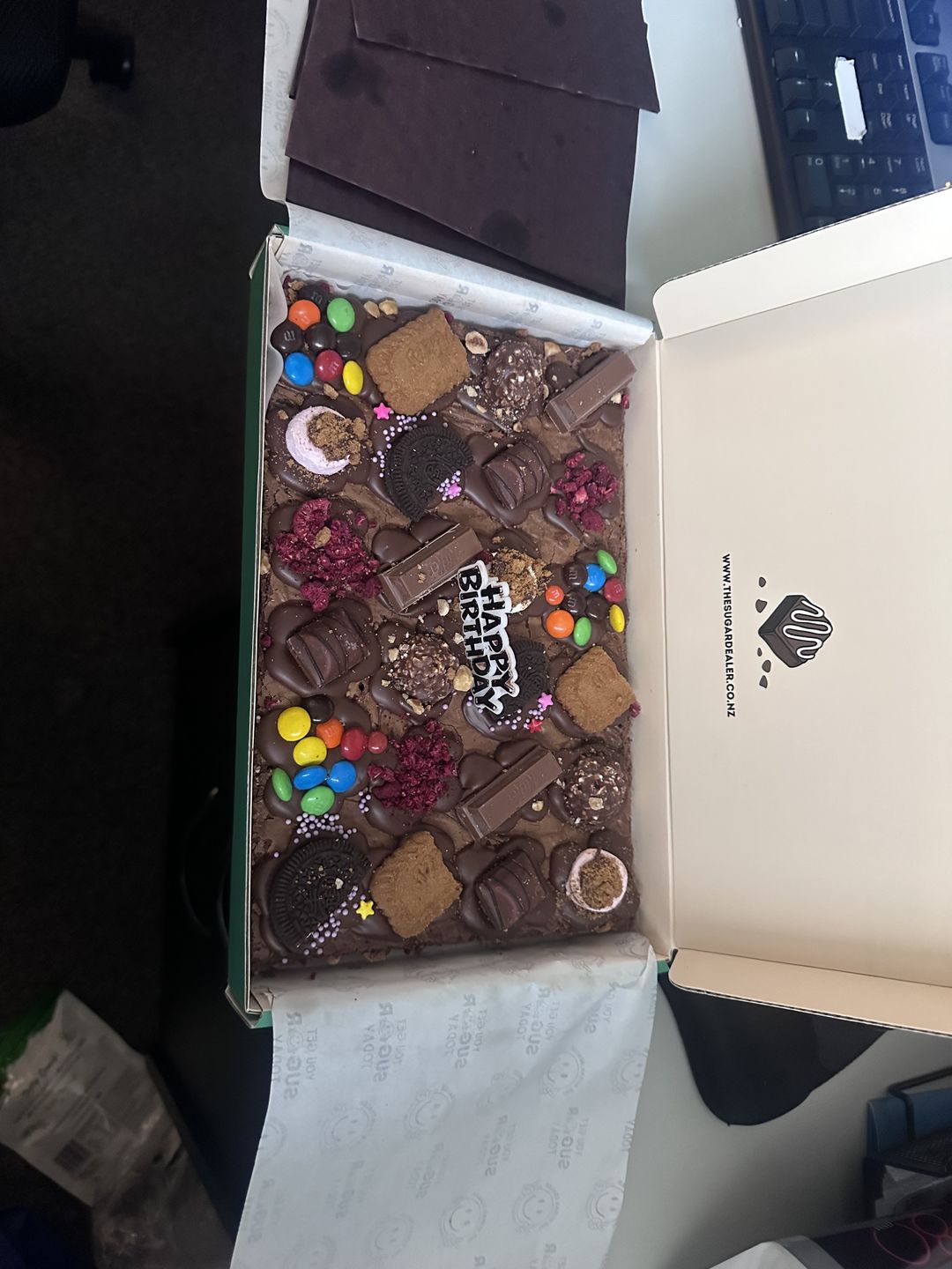 Customer photo review of Mega mixed assortment brownie