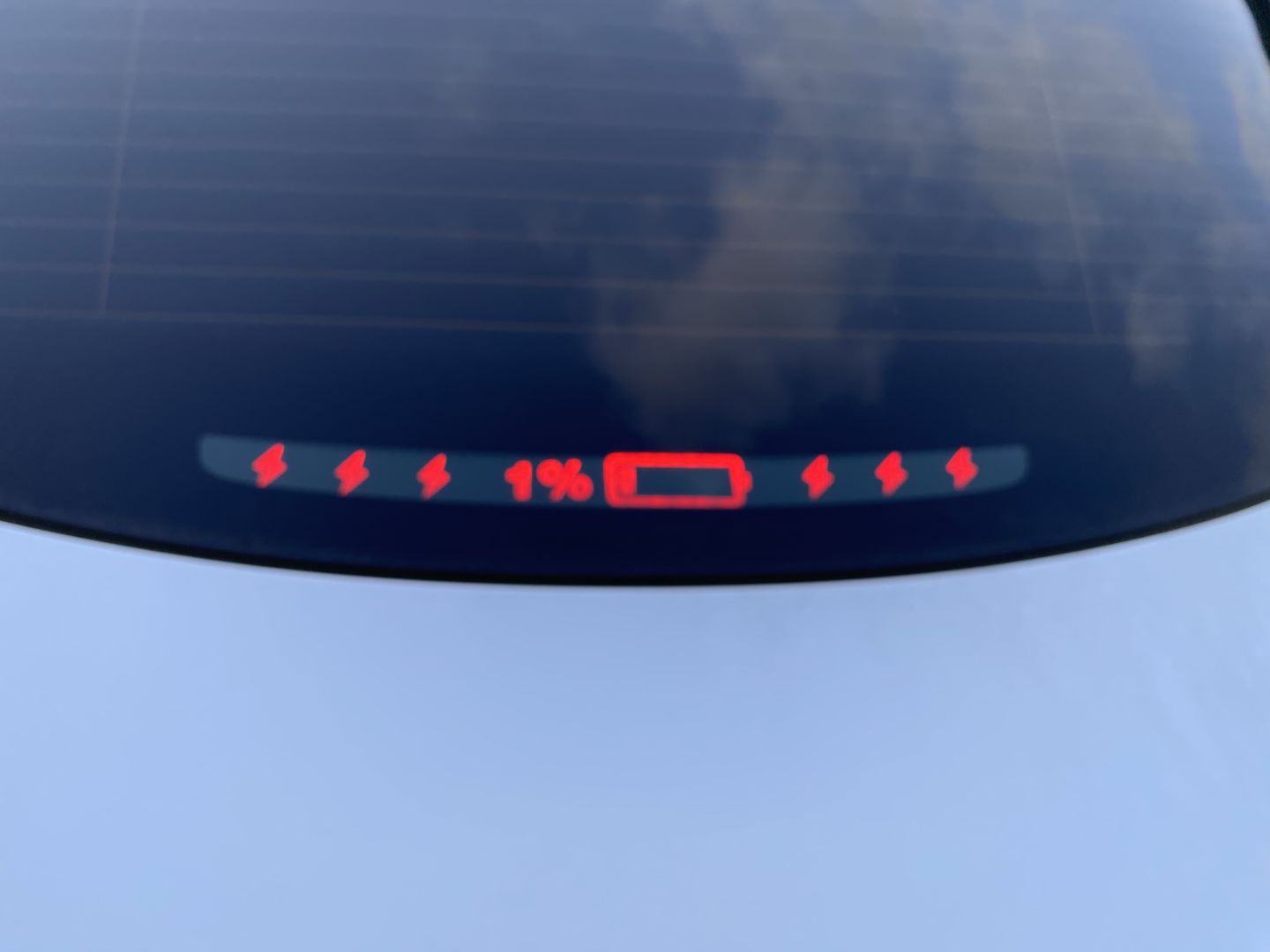 Customer photo review of Custom Rear Windscreen Brake Light Decals For Tesla Model 3 2017-2023