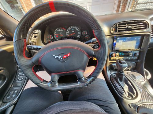 Customer photo review of C5 Chevy Corvette Custom Steering Wheel Airbag Cover With Airbag
