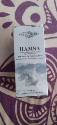 Customer photo review of Hamsa 24K Silver Face Serum (Collagen boosting , anti ageing and Skin brightening)