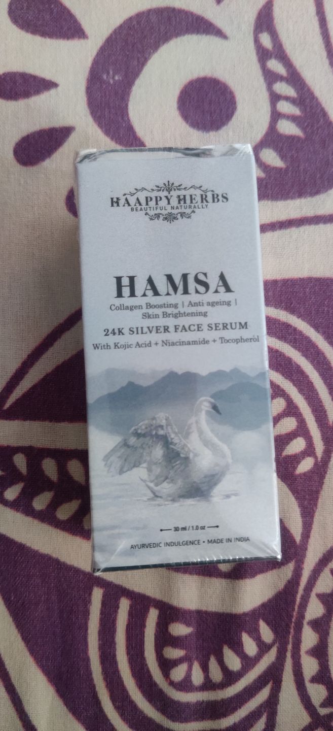 Customer photo review of Hamsa 24K Silver Face Serum (Collagen boosting , anti ageing and Skin brightening)