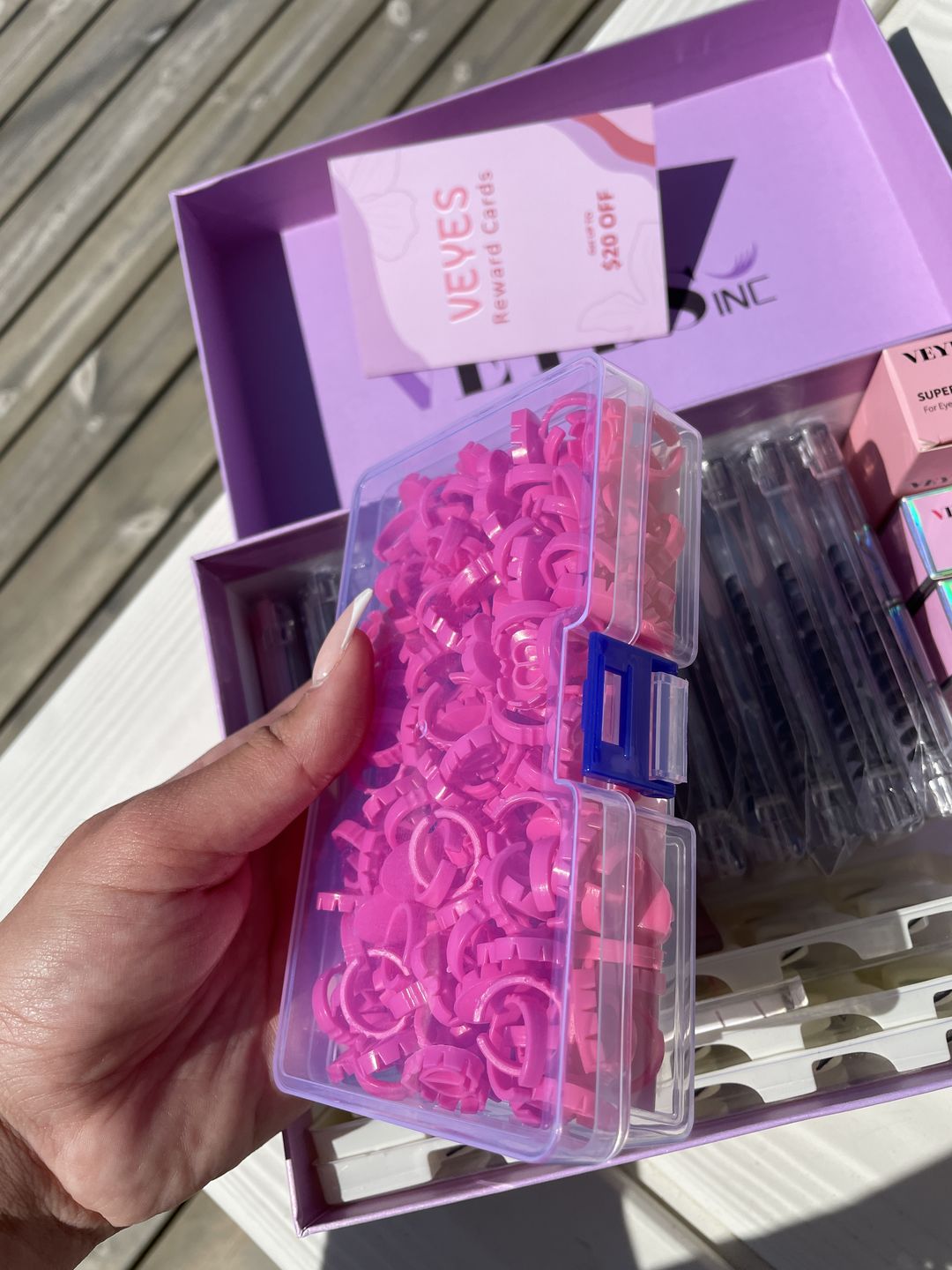 Customer photo review of 100PC Heart-Shaped Ring Cup