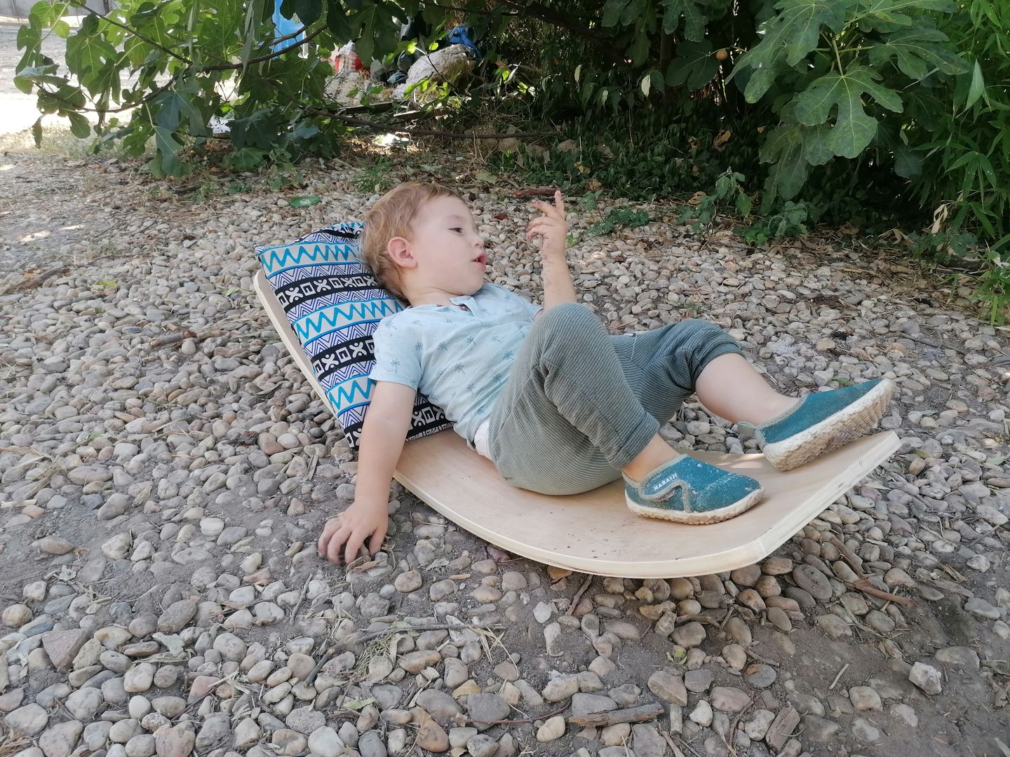 Customer photo review of Planche d'équilibre en bois