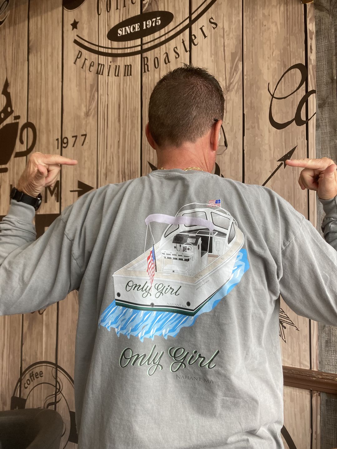 Customer photo review of Custom Long Sleeve Shirts with Pocket