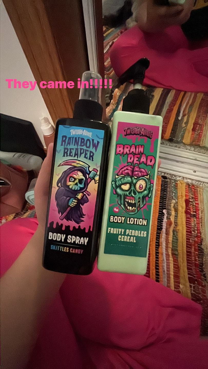 Customer photo review of Rainbow Reaper Body Spray