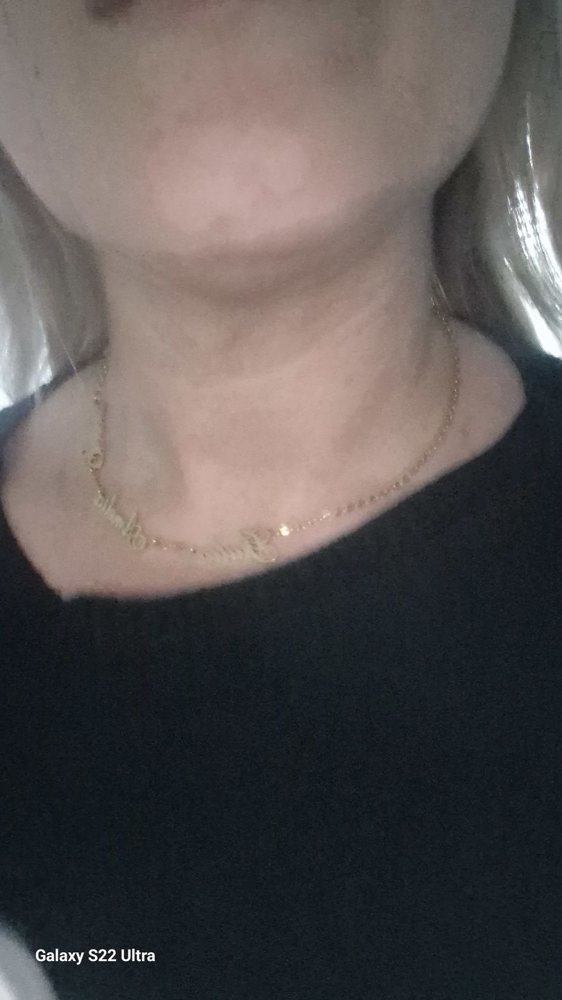 Customer photo review of Collier Plusieurs Prénoms