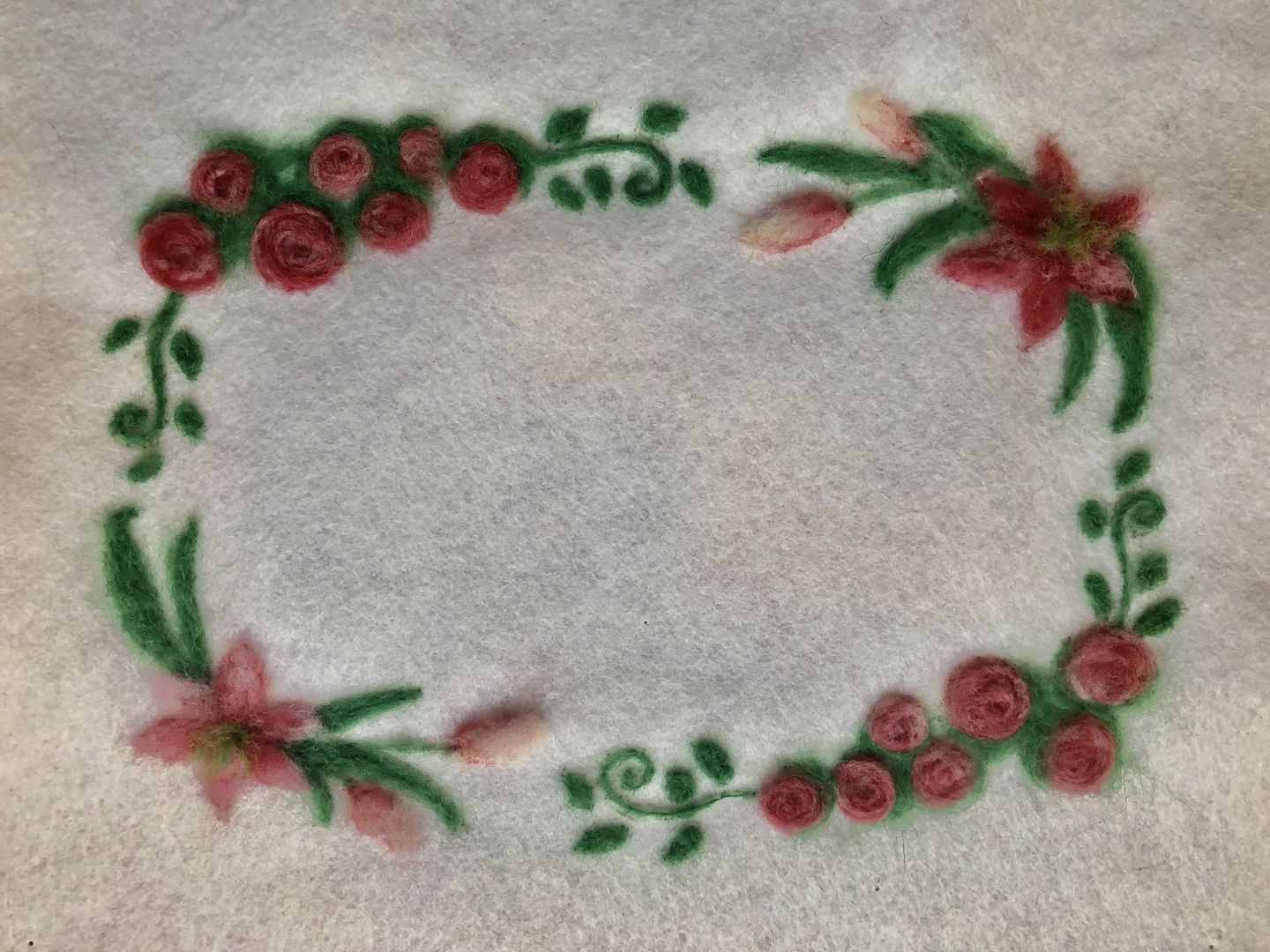 Customer photo review of 100% Wool Craft Felt By Yard