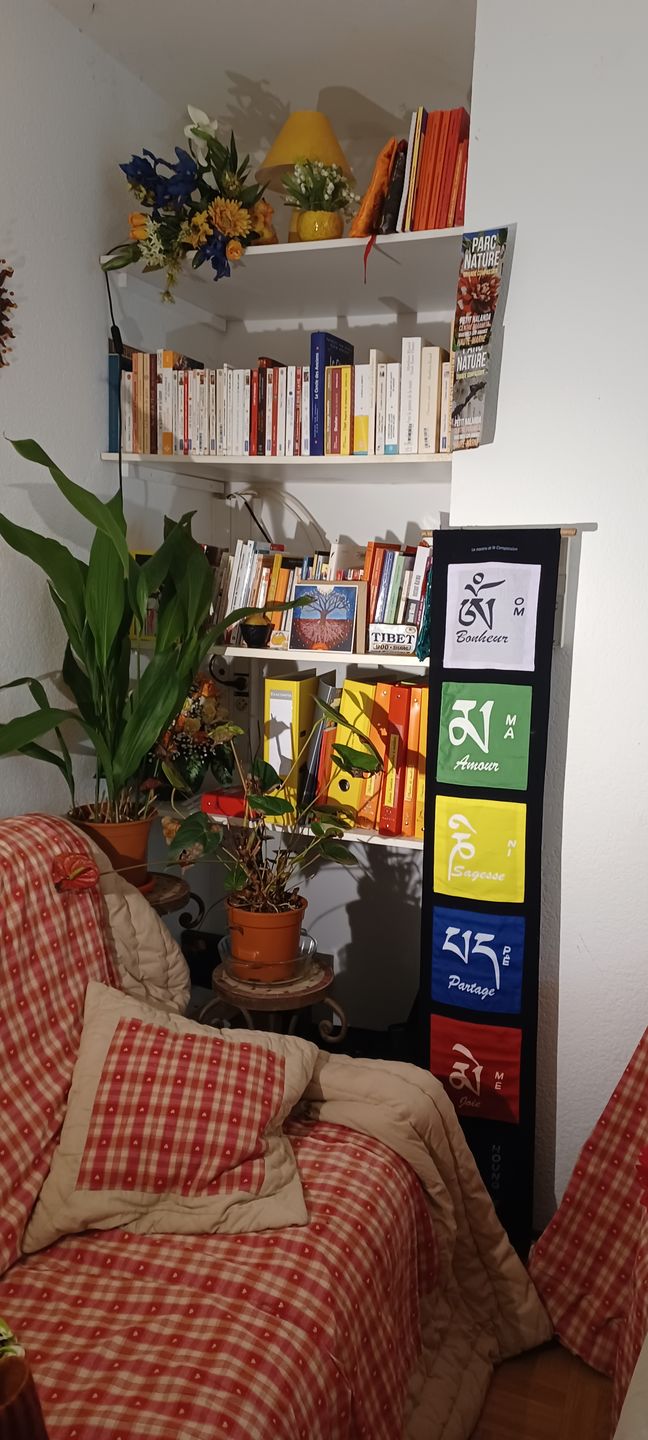 Customer photo review of Tibetan Banner Compassion Mantra