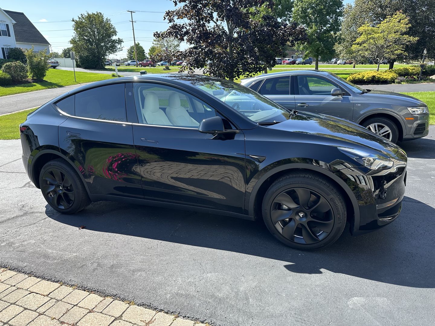 Customer photo review of TESPLUS 19'' Induction Style Wheel Cover for Model Y