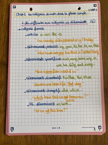 Avis photo d'un client sur Fiches de révision REVISION 2.0 OXFORD # 50 fiches 14,8 x 21 cm - petits carreaux