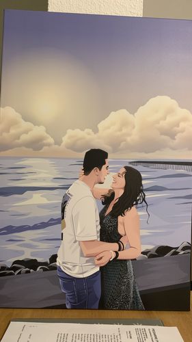 Customer photo review of Portrait Pop-Art ( sur toile )