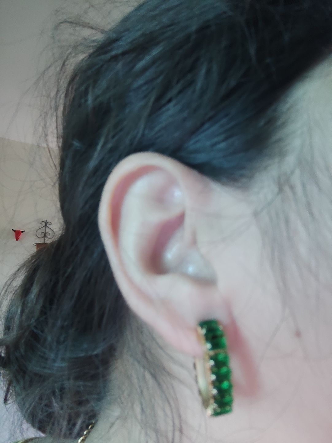 Customer photo review of Aretes Bling