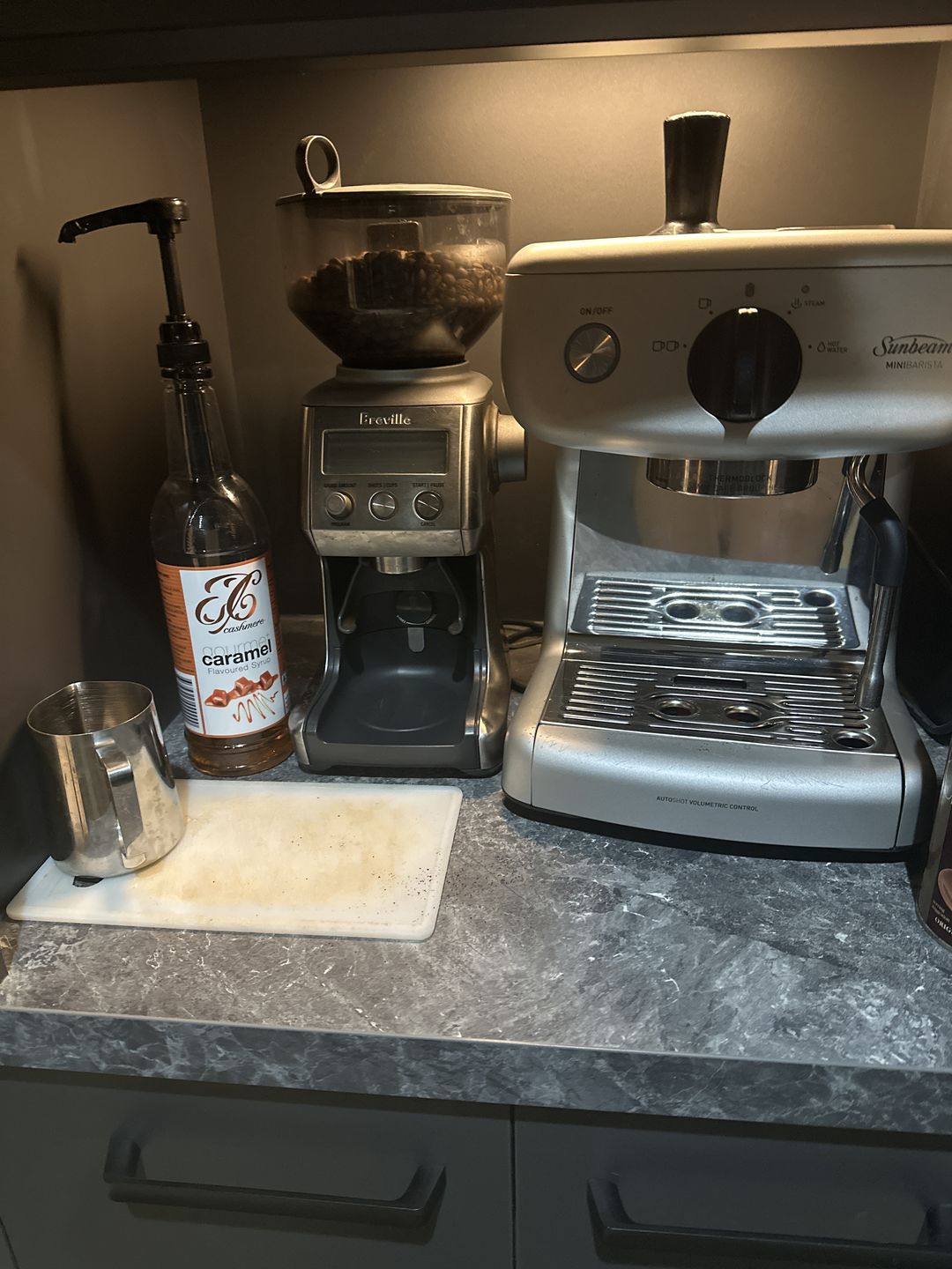 Customer photo review of Caramel Coffee Syrup