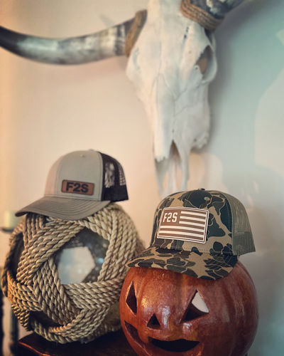Customer photo review of Custom Leather Patch Trucker Hat - Richardson 112