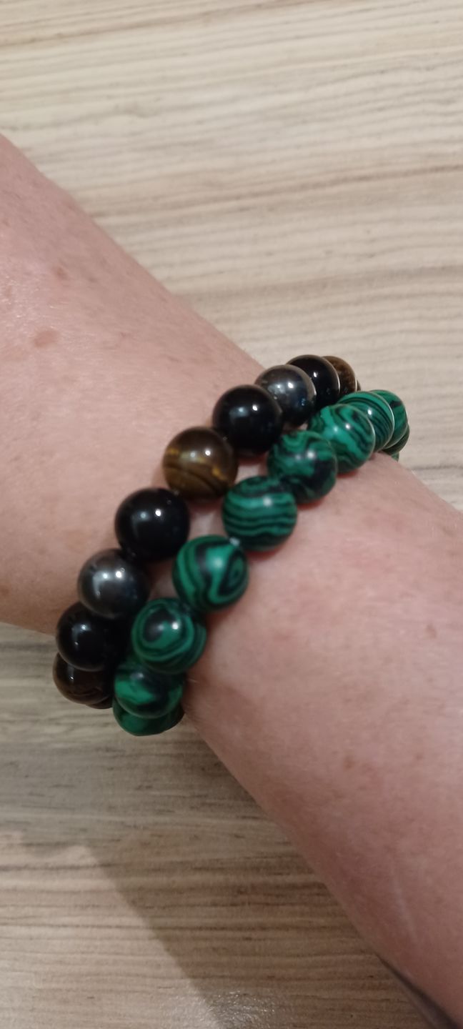 Customer photo review of Anti-Sorgen-Armband Malachit