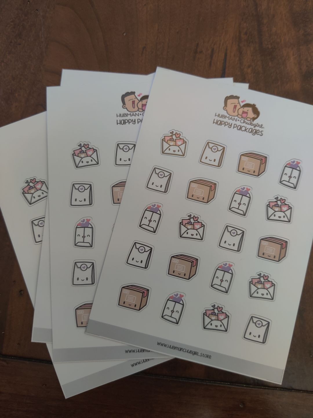 Customer photo review of Happy Packages Planner Stickers