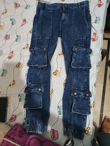 Customer photo review of Cargo Denim Jogg Pants