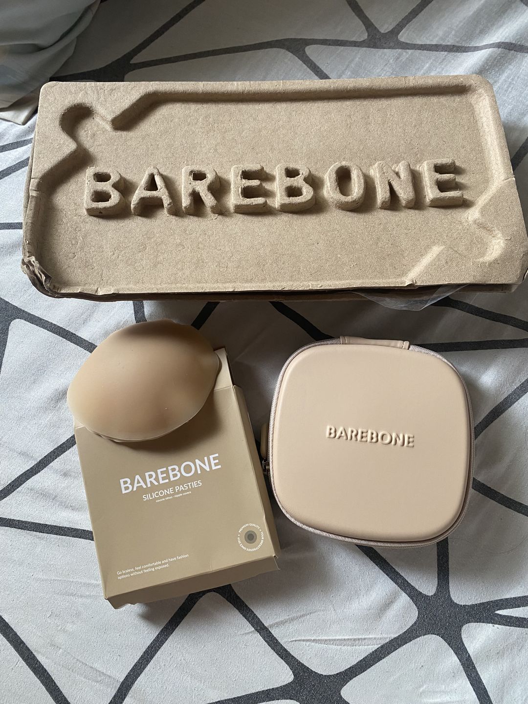 Customer photo review of Barebone Beige Pouch